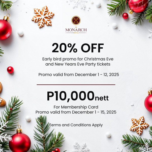 Promo for Christmas and New Years Eve Ticket